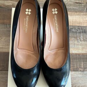 Naturalizer Black Leather Heels
